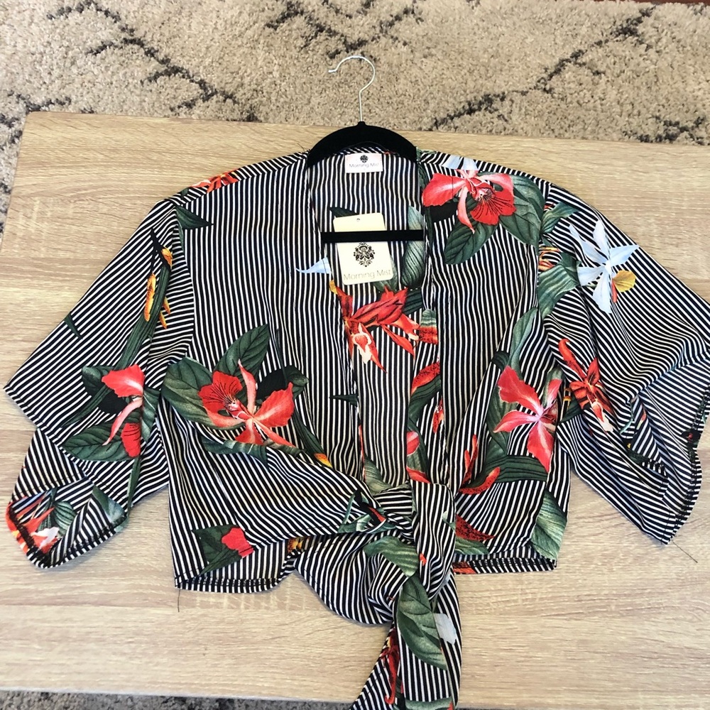 Princess Polly Floral Tie Shirt